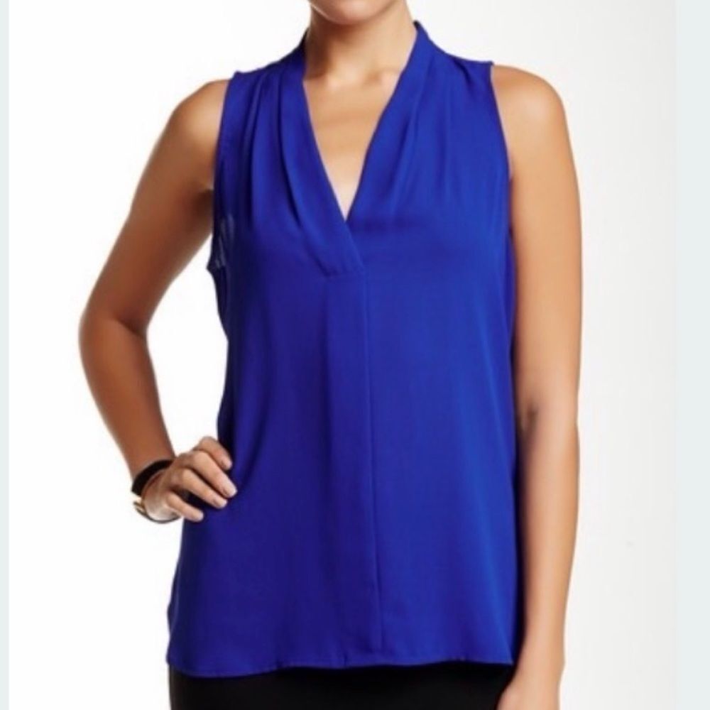Vince Camuto Royal Blue Sleeveless Blouse